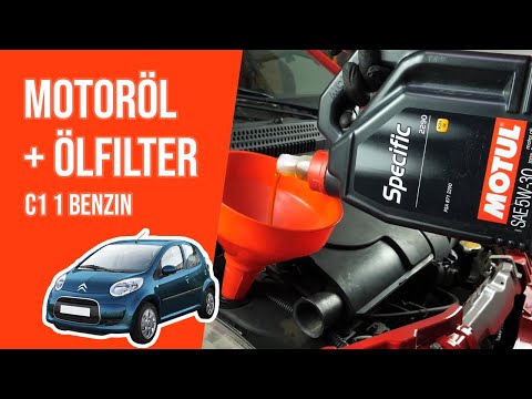How to change C1 1 1.0 engine oil and oil filter 🛢