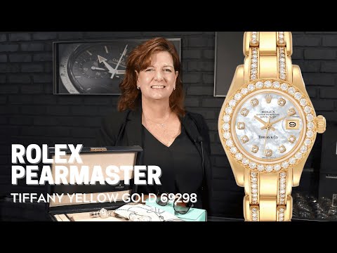 Rolex Pearlmaster Tiffany Yellow Gold Mother of Pearl 69298 Review | SwissWatchExpo