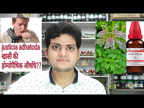 Justicia adhatoda! Homeopathic medicine justicia adhatoda for cough?? खासी की होम्योपैथिक दवा??