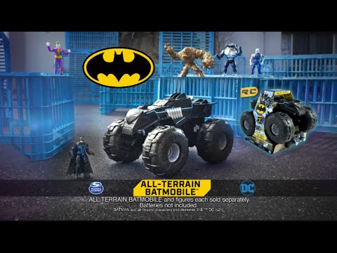 DC Comics Batman, All-Terrain Batmobile Remote Control Vehicle, Water-Resistant Batman Toys.