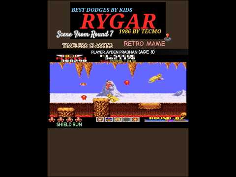 RYGAR 1986 / DODGES BY KIDS / PRODIGY   #tecmo #mame #retro #arcademachine #timelessclassic #prodigy