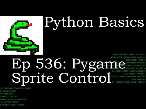 Python Basics Tutorial Pygame Sprite Object Control