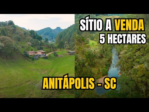 SITIO COM LINDO RIACHO EM ANITÁPOLIS - SC | NASCENTE | PASTAGEM | BEM LOCALIZADO - 5 HECTARES
