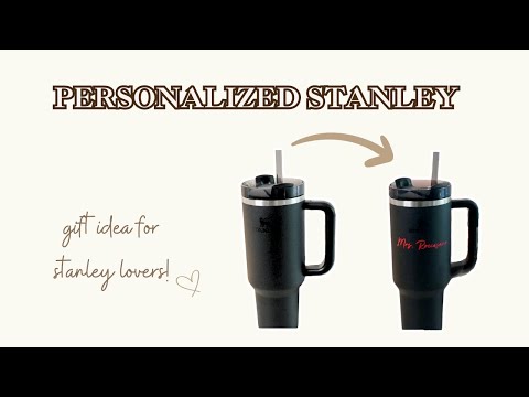 Personalizing a Stanley tumbler using my Cricut | custom gift idea for Stanley lovers