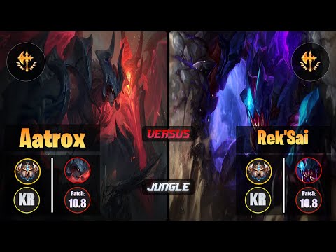Challenger AATROX [Conqueror] (Jungle) VS  REK'SAI - Challenger KR Patch 10.8
