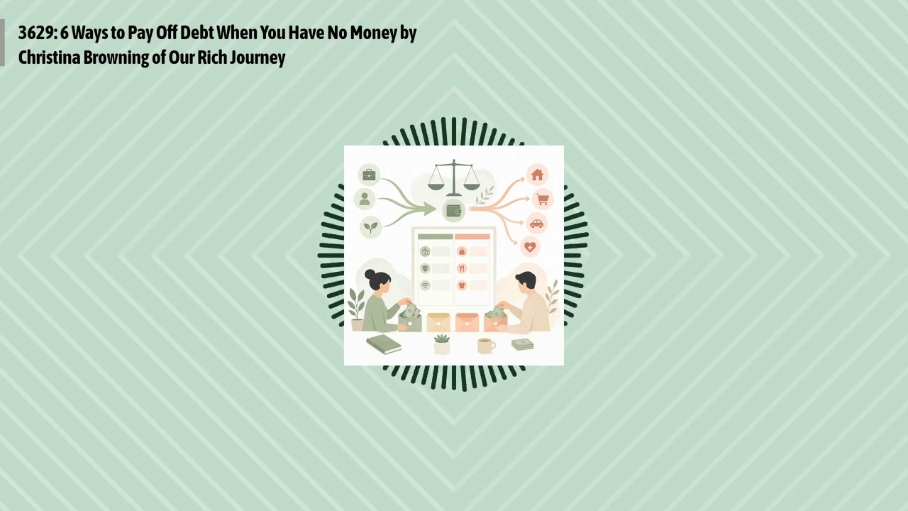 3629: 6 Ways to Pay Off Debt When You Have No Money by Christina Browning of Our Rich Journey |...