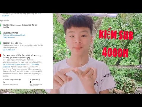 Cách tăng sub youtube nhanh trên điện thoại và 4000h -Bé Tài