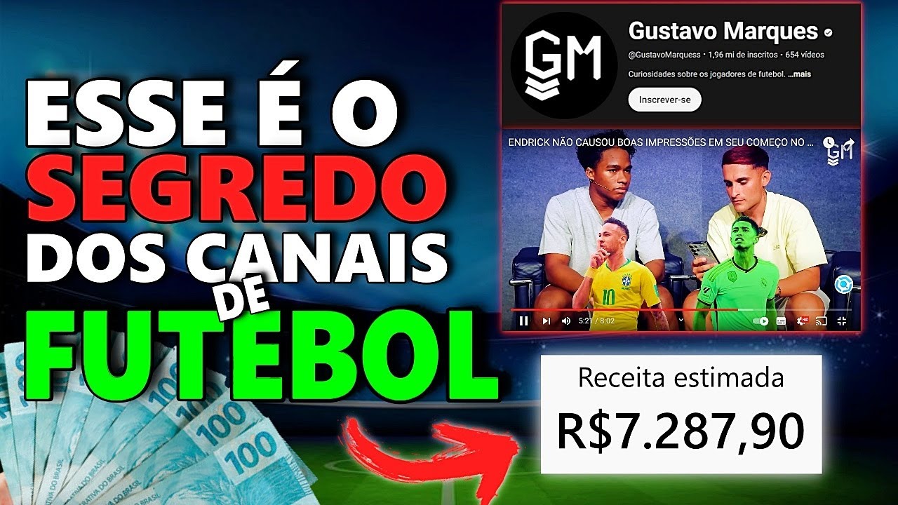 🔥🤑O SEGREDO para MONETIZAR seu CANAL DE FUTEBOL em 2024!