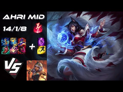 MID Ahri vs Qiyana - EU Challenger Patch 14.16