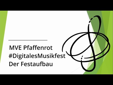 Digitales Musikfest 2021 MVE Pfaffenrot - Der Aufbau des Festzeltes