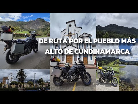 ASÍ ES EL PUEBLO MÁS ALTO DE CUNDINAMARCA 😱⛰️ | Ruta Bogotá – Carmen de Carupa - EN MOTO 🏍️