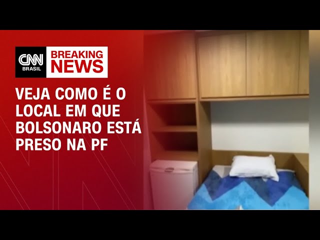 Prisão preventiva de Bolsonaro: Ex-presidente fica em sala especial montada pela PF | CNN PRIME TIME