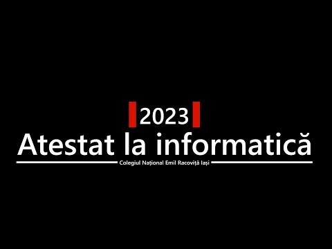 Atestat la informatica 2023 - Colegiul National Emil Racovita Iasi