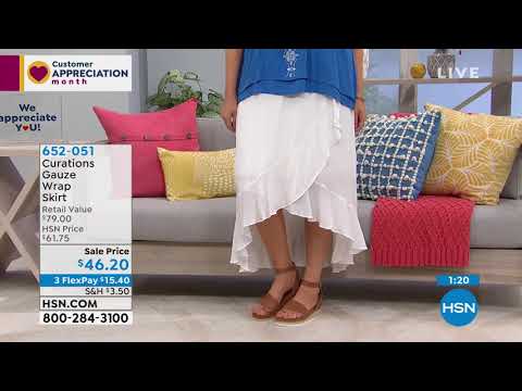 Curations Gauze Wrap Skirt