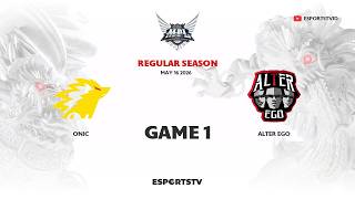 ONIC vs AE GAME 1 MPL ID S17 | Alter Ego vs ONIC
