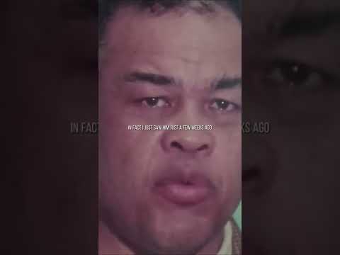 Joe Louis reacts to Rocky Marciano's death