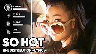 Wonder Girls - So Hot (Line Distribution + Lyrics Color Coded) PATREON REQUESTED