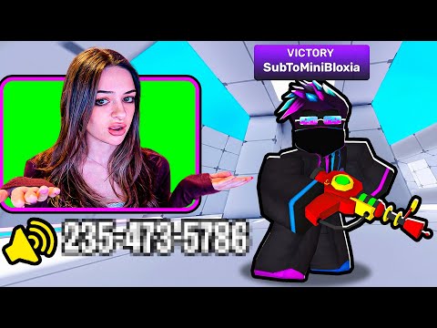 I 1v1ed a STREAMER for her PHONE NUMBER in Roblox Rivals!
