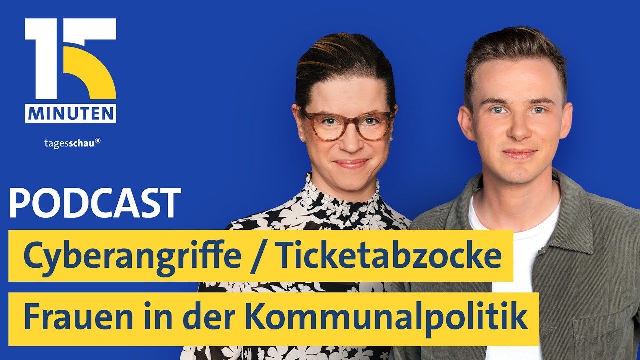Cyberangriffe / Musiker gegen Ticketabzocke / Wenig Frauen in der Kommunalpolitik | "15 Minuten"