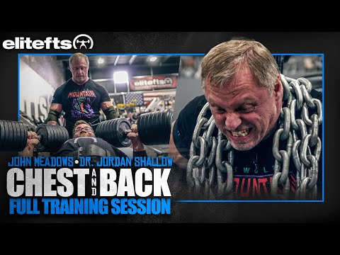 John Meadows & The Muscle Doc Back & Chest Full Training Session | elitefts.com