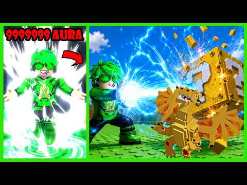 Aku Menyerap Aura Kekuatan Kamehameha Menghantam Lucky Block Hingga Ke Tempat Brainrot Langka