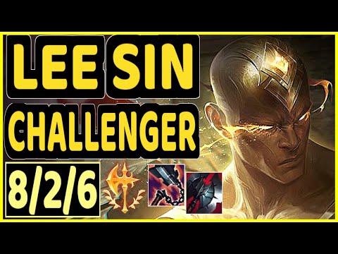 ADRIANRIVEN (LEE SIN) - 8/2/6 KDA TOP CHALLENGER GAMEPLAY - NA