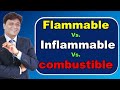 Flammable vs Inflammable vs Combustible | Difference Between Flammable & Combustible Material