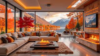 Gentle Jazz With Peaceful Autumn Foliage - Relaxing Jazz Music To Ease Stress And Calm The Mind