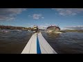 Rowing almost crash on lake Ekoln
