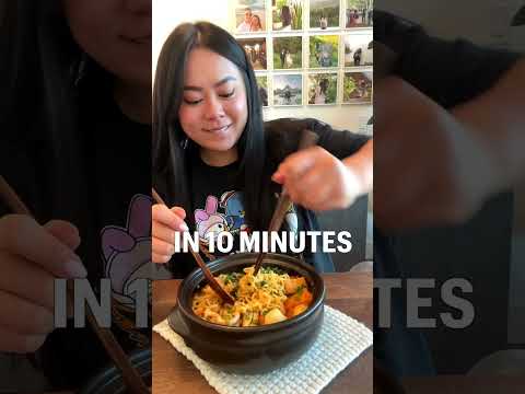 Spicy noodle soup in 10 minutes