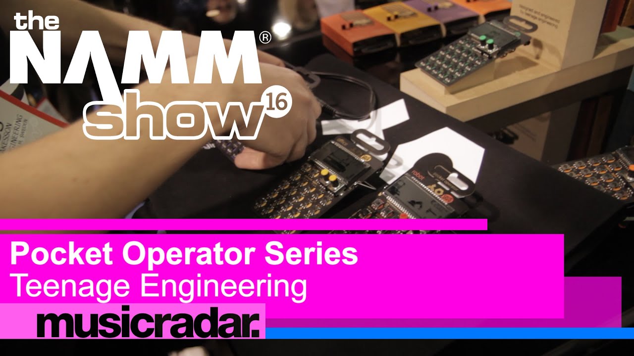 NAMM 2016: New Teenage Engineering Pocket Operator synths - YouTube