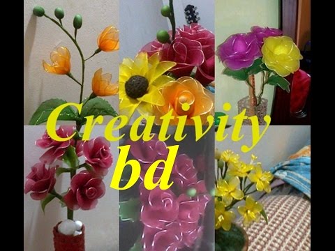 Nylon stocking flowers