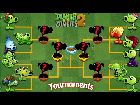TOURNAMENT All Peashooters Plants - Who Will Win? - Pvz 2 Plant vs Plant Battlez