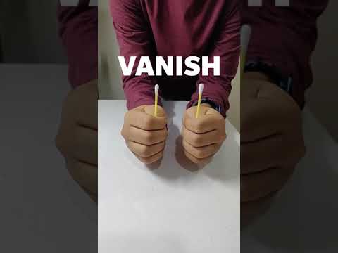 VANISH TWO COTTON EAR BUDS AT ONCE #shorts #youtubeshorts