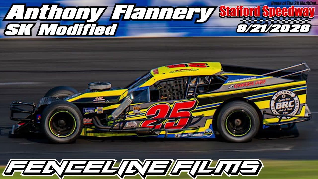 Anthony Flannery SK Modified at Stafford Speedway
