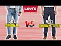 Levi's Original VS Shrink To Fit Explained in 20 Seconds! 🤯 (501 VS 501 STF)