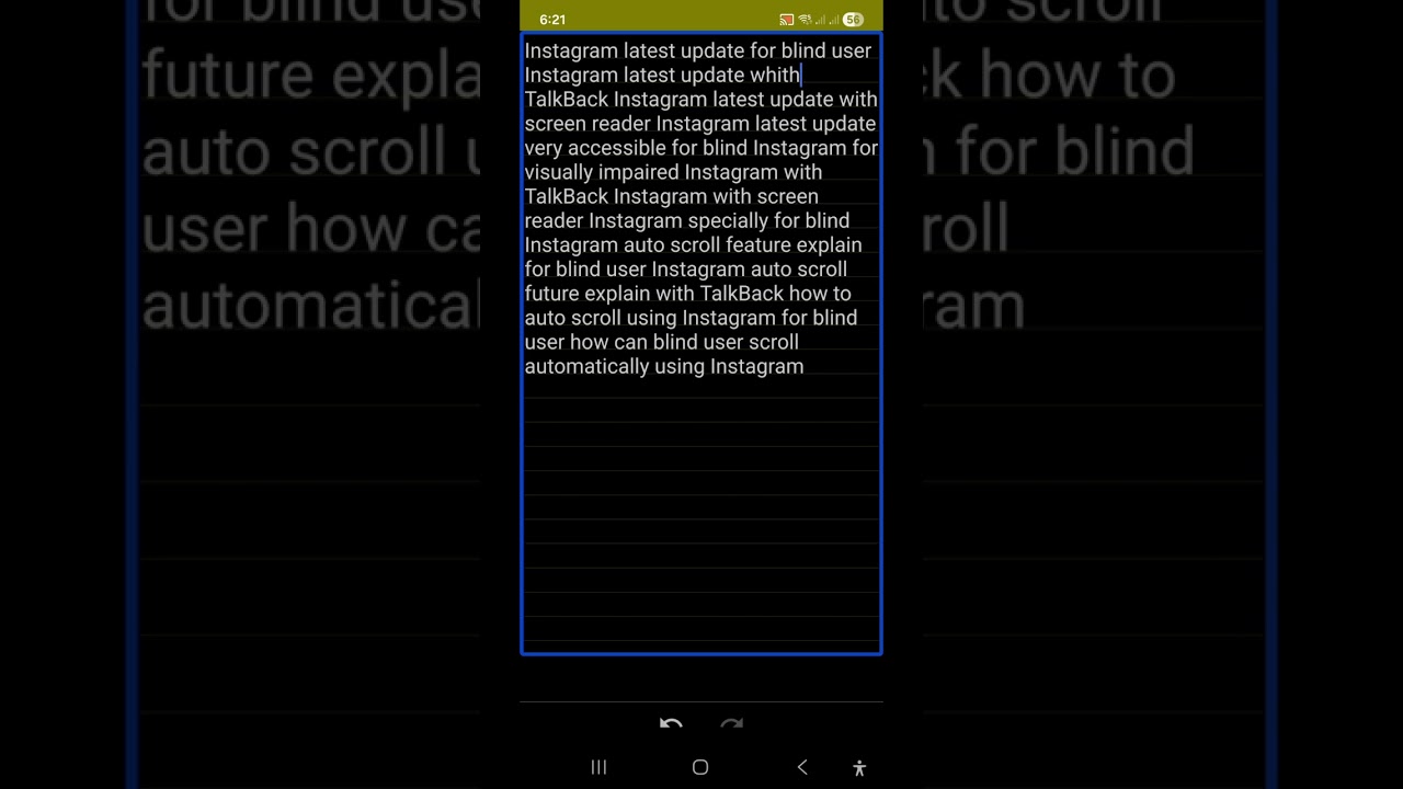 Instagram latest auto scroll  update for blind watch Instagram reels without swiping gestures