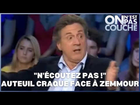 "N'écoutez pas !" Daniel Auteuil et Isabelle Mergault craquent face à Zemmour ! On n’est pas couché