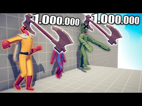 1.000.000 DAMAGE AXE THROWER vs UNITS - TABS | Totally Accurate Battle Simulator 2023