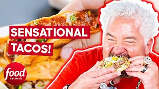 Guy Fieri Samples SENSATIONAL La Unica Tacos! | Diners, Drive-Ins & Dives