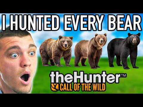 I Hunted Every Bear in Hunter Call of the Wild!