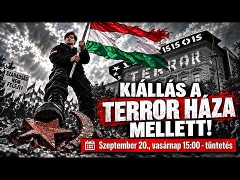 Tüntetés a Terror Háza Múzeum előtt - élő közvetítés - HírTV