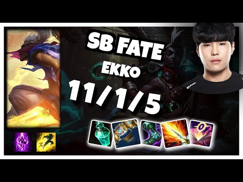 Ekko SB FATE MID (11/1/5) Gameplay Replay - Patch 10.23