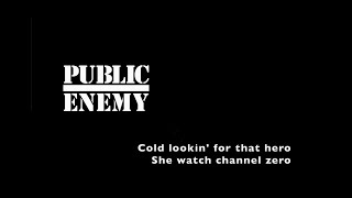 &quot;SHE WATCH CHANNEL ZERO?!&quot; Public Enemy (1988)  LYRICS Full HD 1080p