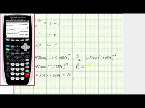 Ex: Find Exponential Growth Rate and Make Prediction of a Future Home Value