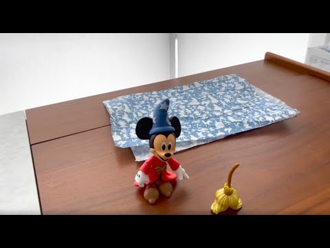 Disney Toybox Sorcerer Mickey Mouse Fantasia Action Figure Review #disney100