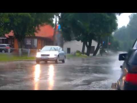 Thunderstorm and torrential rain near Baldone, Latvia | July 28, 2015