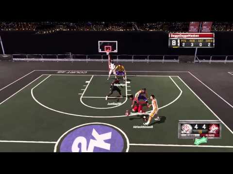 NBA 2K15 My park 3v3 gameplay! [ No commentary ]