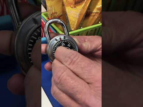 How to open master lock padlock