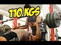 aumentando a força - 110kgs no supino